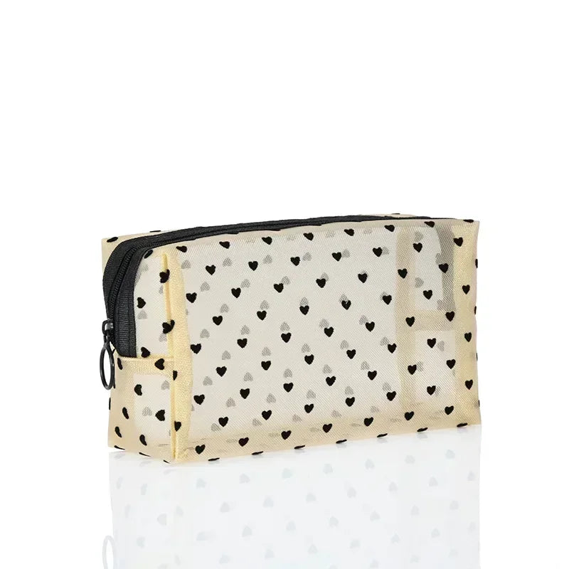 HeartMesh Cosmetic Bag