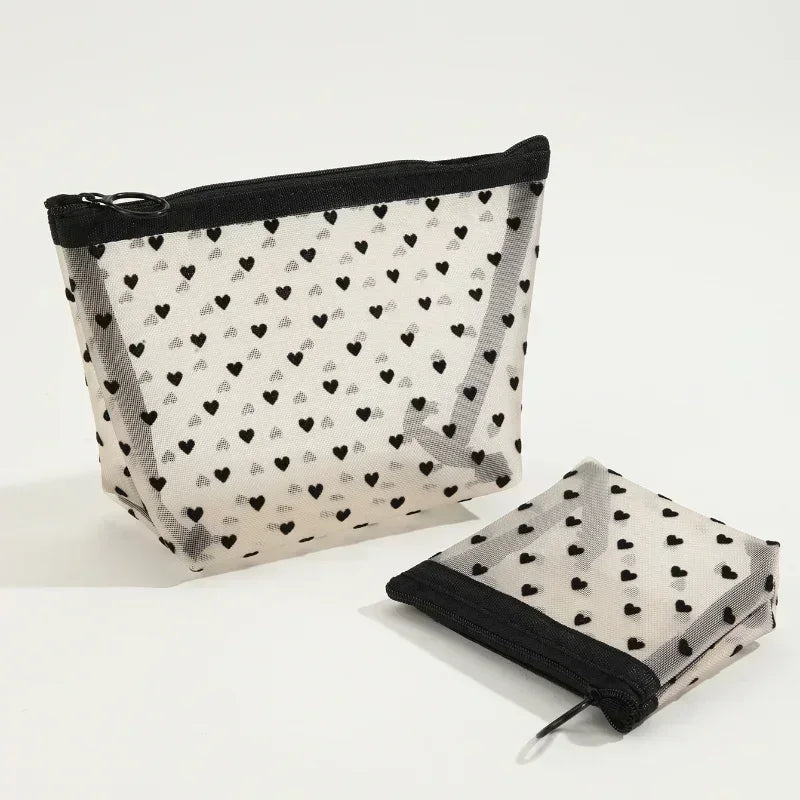 HeartMesh Cosmetic Bag