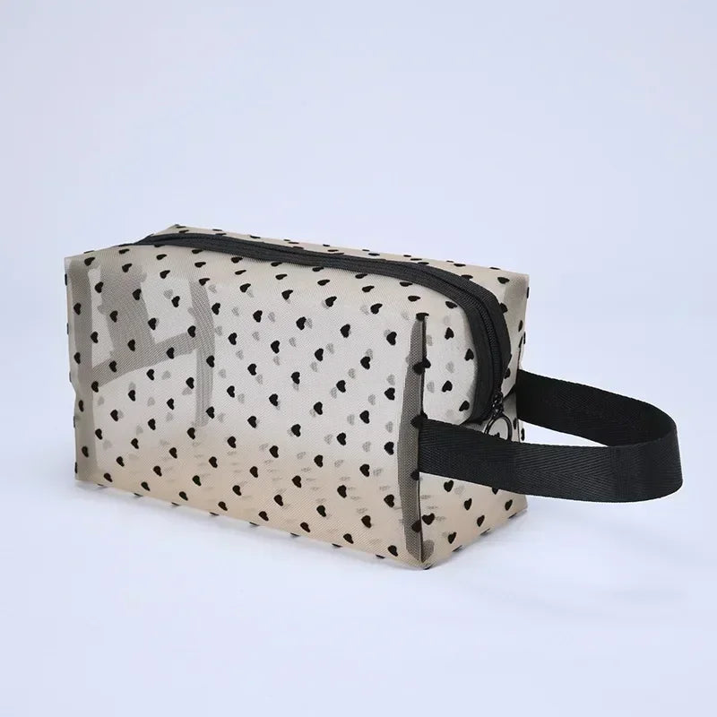 HeartMesh Cosmetic Bag